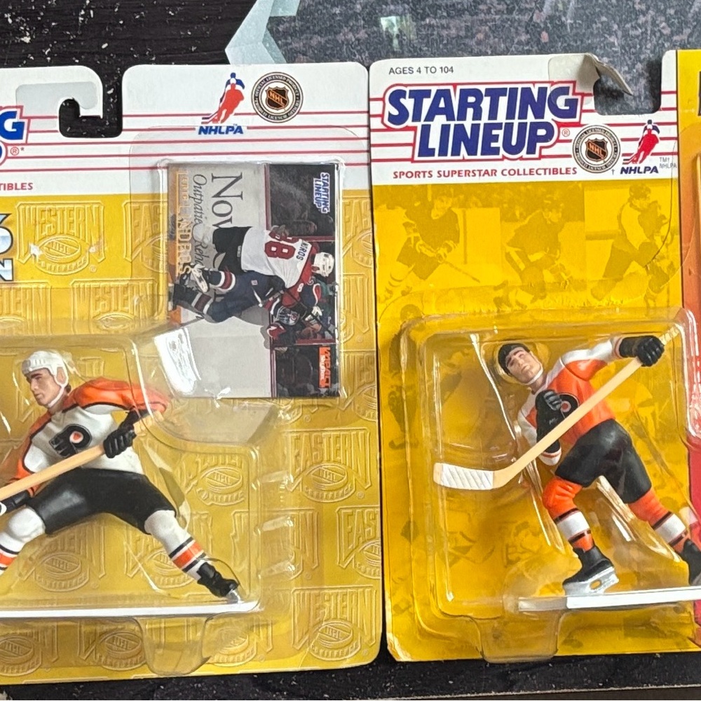 Eric Lindros 1994 and 1996 starting line up Hockey Figures -